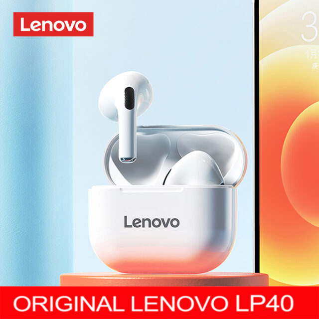 Auricolari originali Lenovo LP40 Pro TWS Wireless Bluetooth 5.1 Sport riduzione del rumore cuffie Touch Control 500mAH 2022 nuovo